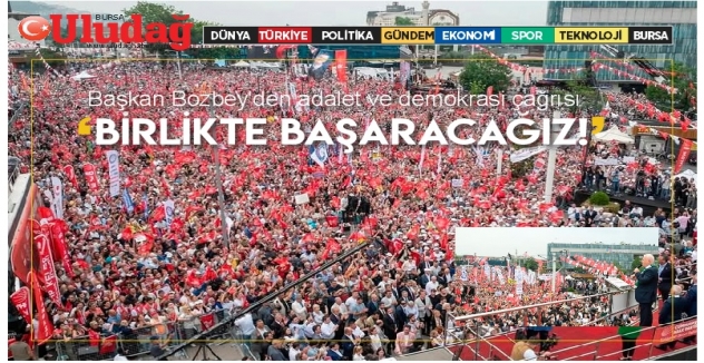 Başkan Bozbey'den adalet ve demokrasi çağrısı
