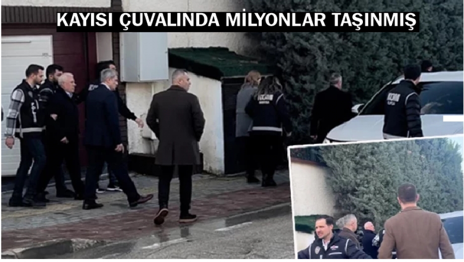 Kayısı çuvallarında milyonlar taşınmış.