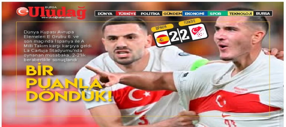 A MİLLÎ TAKIM, SEVILLA'DAN 1 PUANLA DÖNDÜ