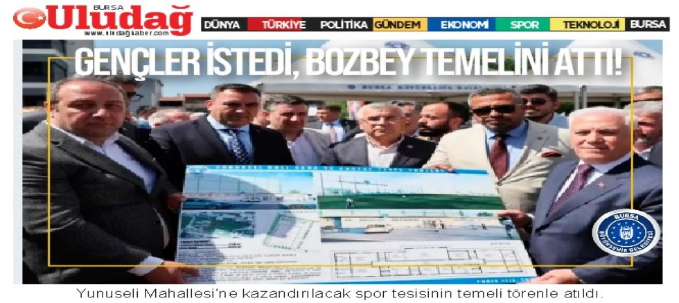 Gençler istedi, Başkan Bozbey temelini attı