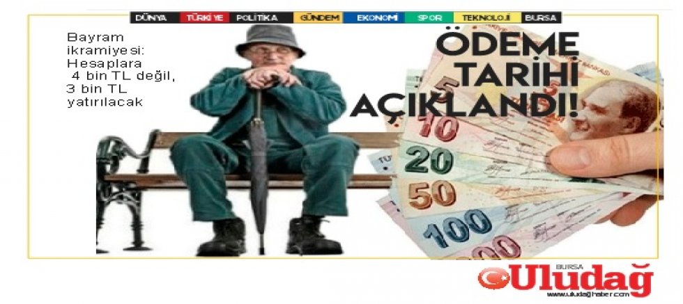 Hesaplara 4 bin TL değil, 3 bin TL yatırılacak
