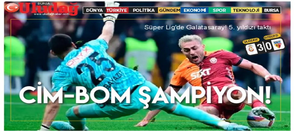 Şampiyon Galatasaray! 