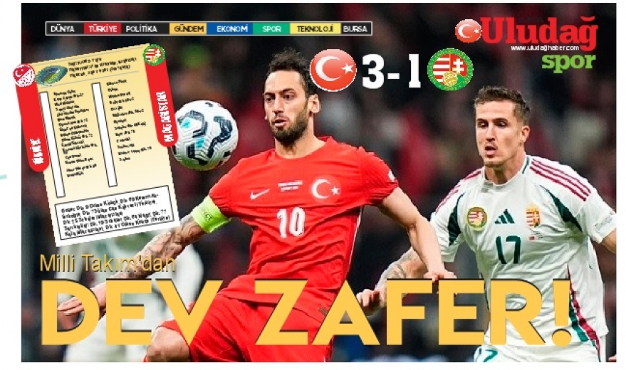 MACARİSTAN'I ÜÇ GOLLE DEVİRDİK!