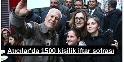 Atıcılar'da 1500 kişilik iftar sofrası