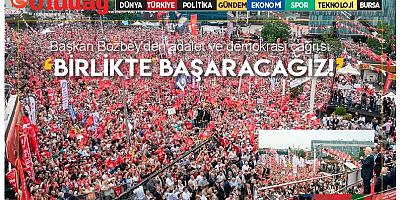 Başkan Bozbey'den adalet ve demokrasi çağrısı