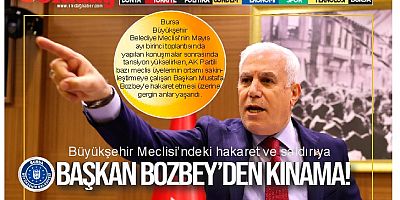Başkan Bozbey’den Büyükşehir Meclisi’ndeki hakaret ve saldırıya kınama