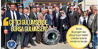 çiftçiye, toplamda 10 bini aşkın sulama borusu