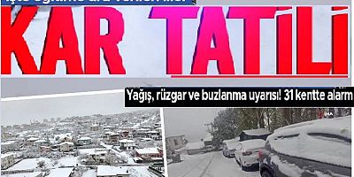 Meteoroloji'den yağış, rüzgar, buzlanma ve çığ tehlikesi uyarısı: 31 ilimizde alarm |