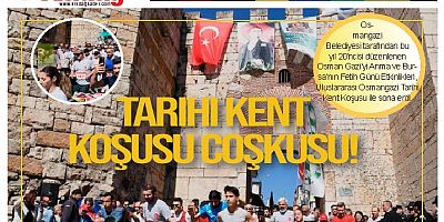 Uluslararası Osmangazi Tarihi Kent Koşusu Coşkusu Yaşandı